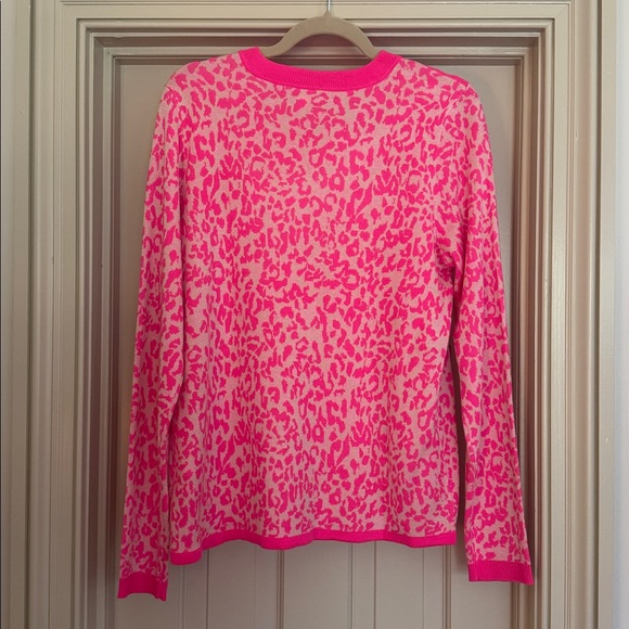 Lilly Pulitzer Pink Knit Leopard Sweater - Picture 7 of 7